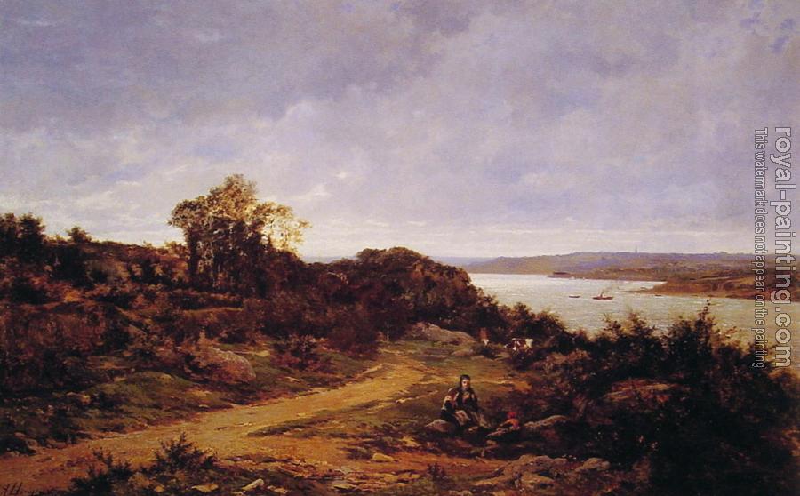 Auguste Allonge : View from Plougastel, Brittany